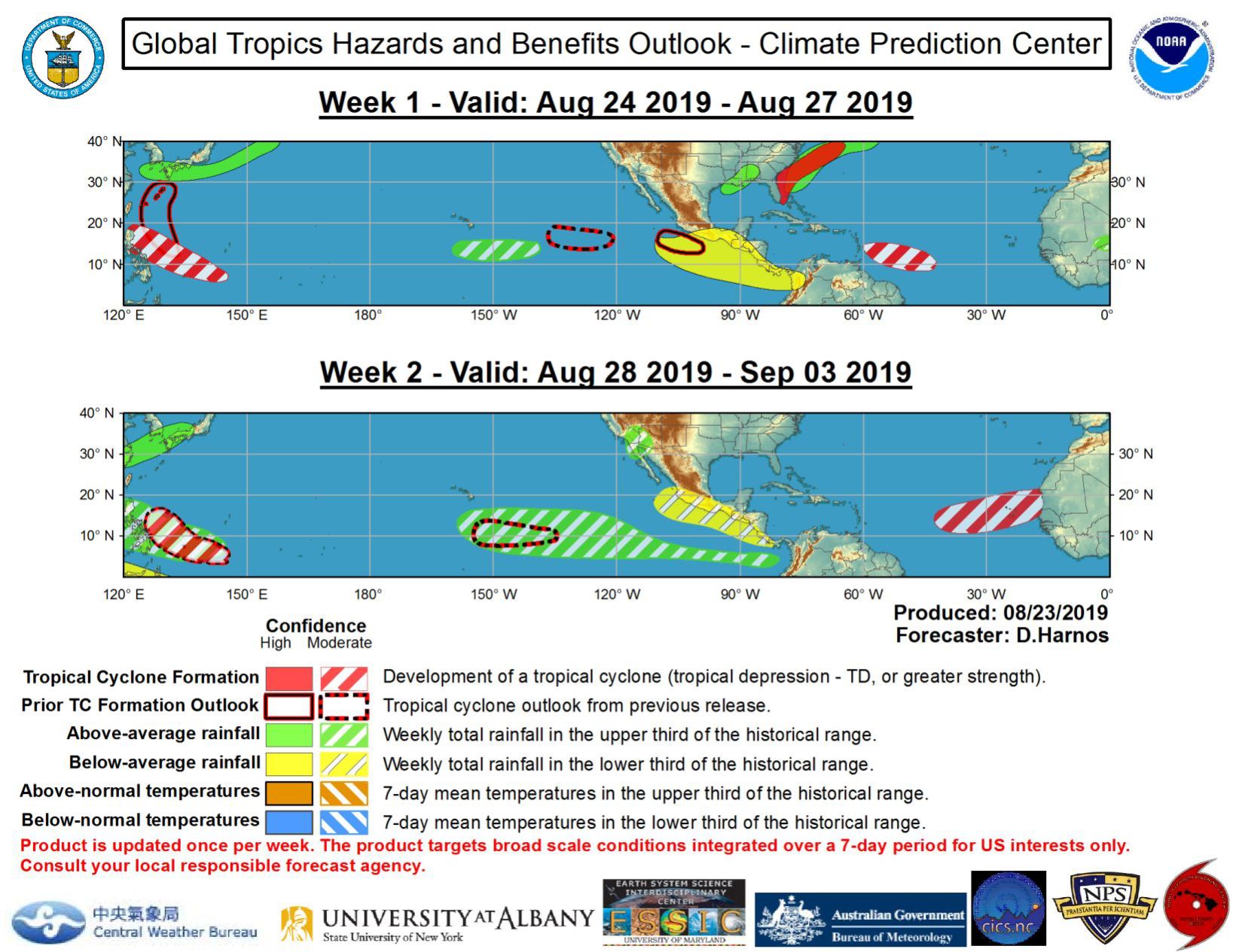 Global Tropical Hazards and Benefits Outlook
